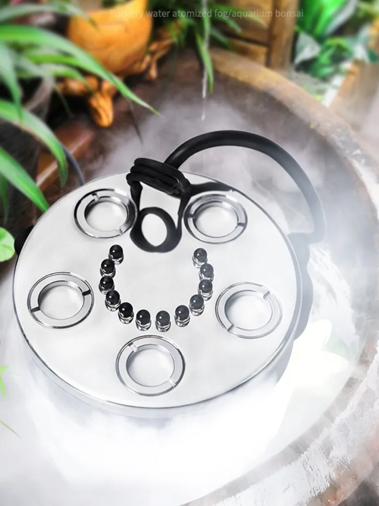 

AC36V 5 Head Humidifier Atomizer With Colorful Light Aquarium Landscape Bonsai Spray Fogger Atomizer Head