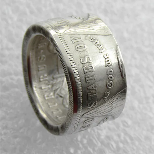 

90% Silver US Morgan Dollar Coin Ring Handcrafted