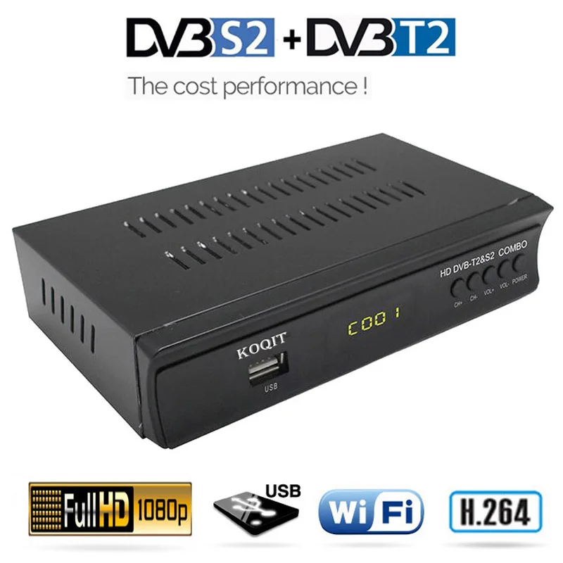 FTA HD наземный DVB-T2 цифровой ТВ приставка DVB-S2 спутниковый ресивер ТВ тюнер DVB T2 рецептор комбо Wifi скам/Biss H.264 MPEG-4