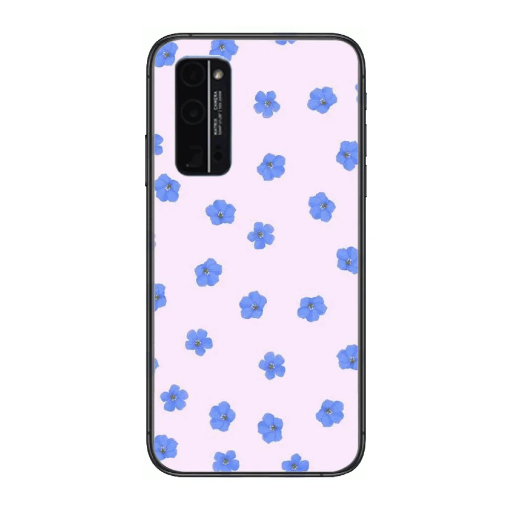 

Flower animal Cat Phone Case Hull For Huawei Honor 8 9 10 20 30 A S Lite Pro 5g i Black Back Soft Cell Cover Pretty
