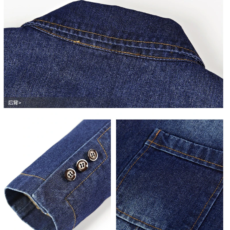 

European and American Style Mens Dress Suit Jacket Overcoats Spring Autumn Military 4XL Men Jeans Jacket Coats Summer C2101