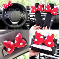 car steering wheel cover lovely bowknot red point bow fashion interior auto accessories girls luxury auto accessoires