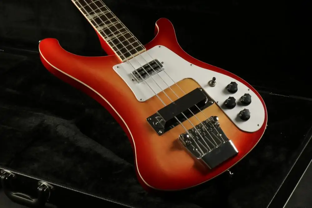 Высокое качество 4 струны электрогитары набор в шею cherryburst Жемчуг белый sharktooth