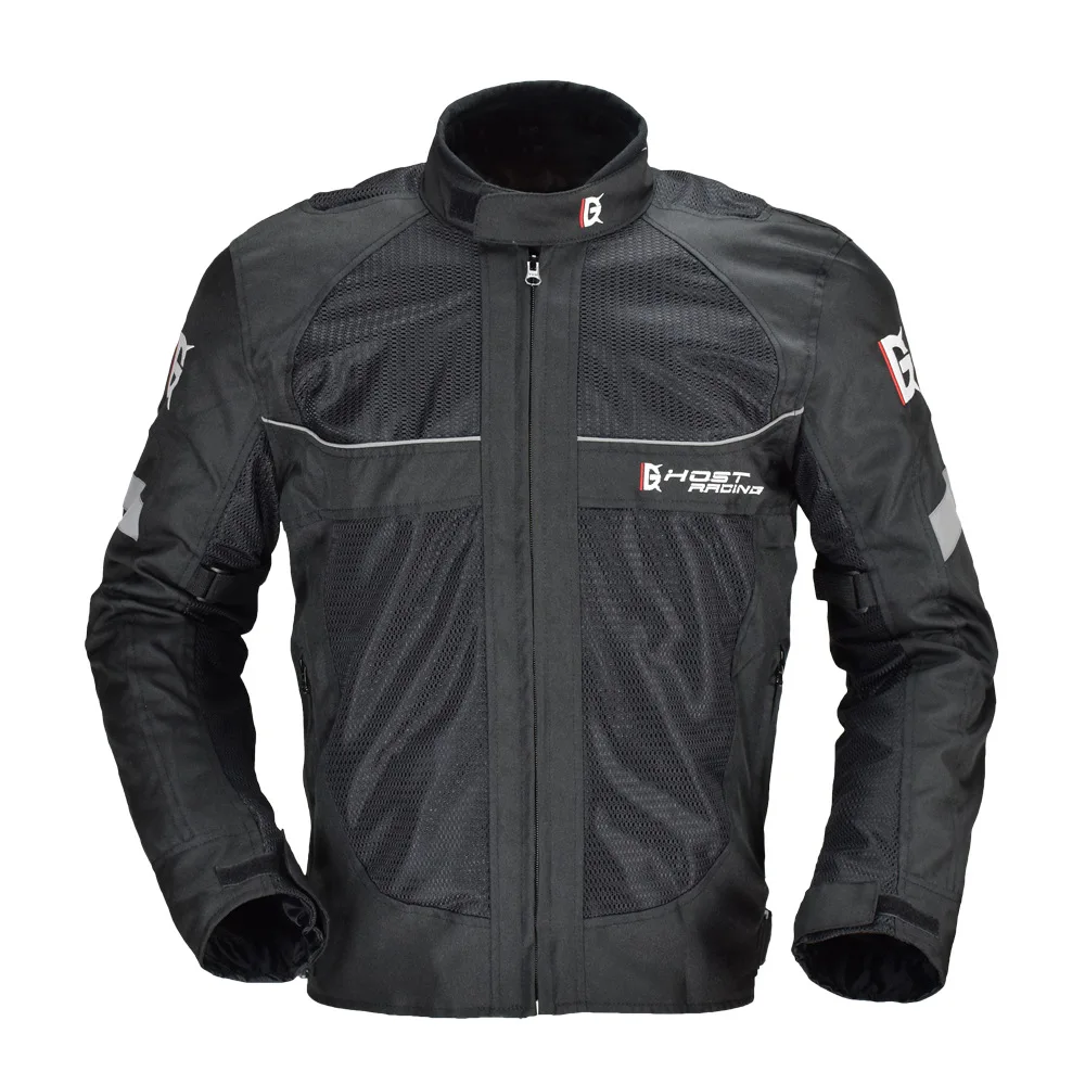 

Motorcycle Jacket Summer Mesh Breathable Racing Suit Motorbike Black Riding Body Armor Protector Reflective Warning Clothing