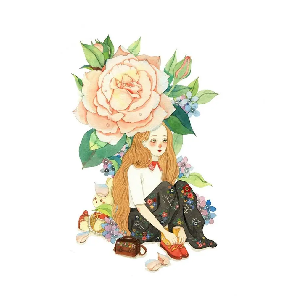 

Фея цветок Девушки васи ленты пуля журнал маскирующая лента клейкая лента DIY Скрапбукинг наклейки из бумаги васи