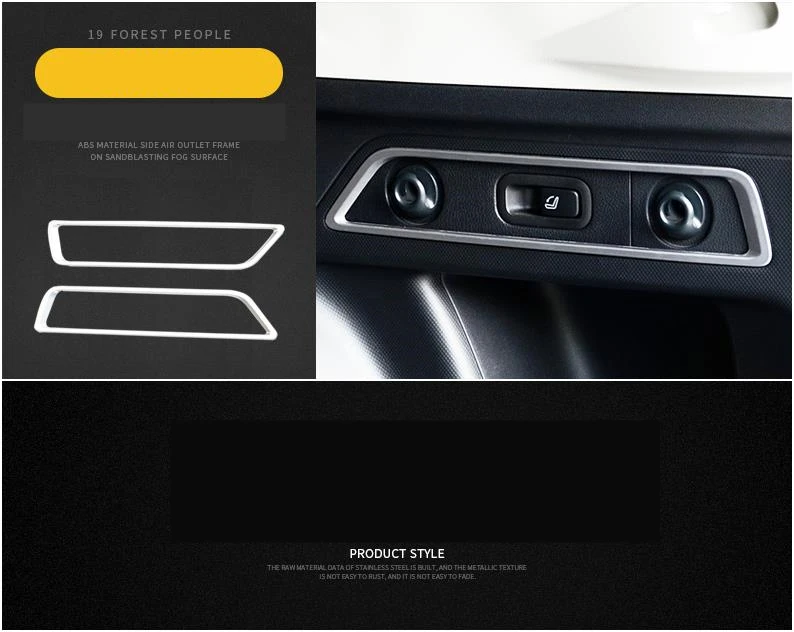 Автомобильный стиль для Subaru Forester 2019 2020 2021 серебро модификация интерьера редуктор