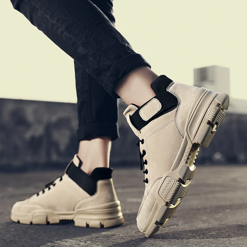 

flat leisure wear Mens fashion mens mens leather high Casual sports shoes High male casual 2020 man sneakers causal sneaker men