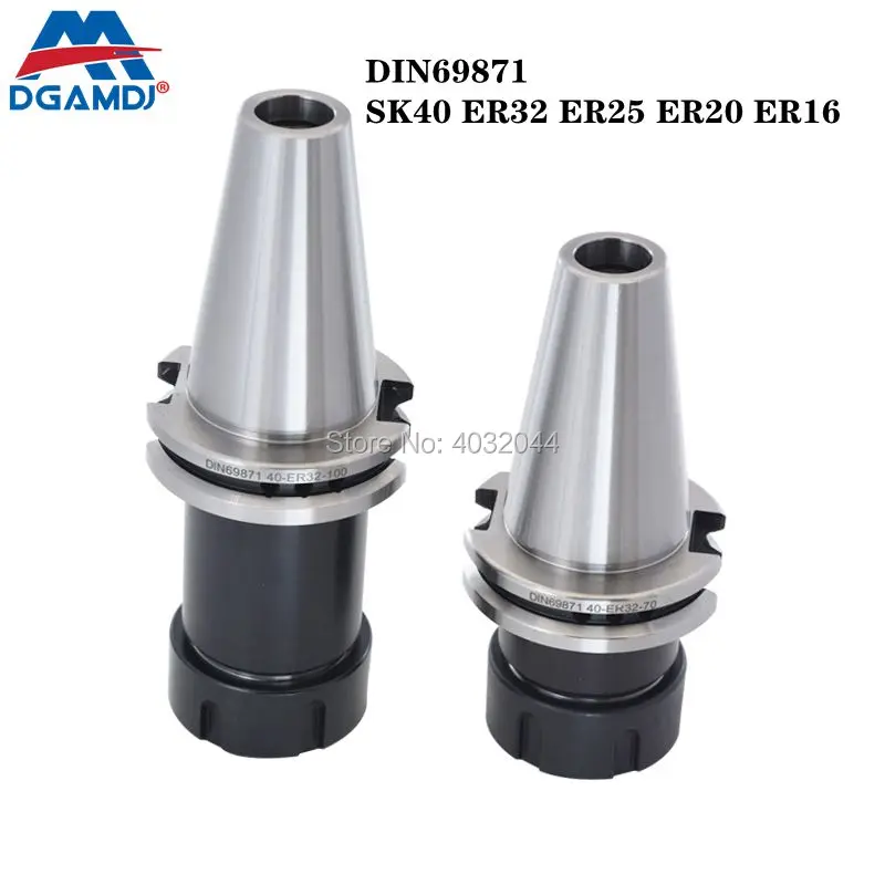 

1 DIN69871 немецкая стандартная фотосессия SK40 ER32 ER25 ER20 ER16 70L 100L CNC пружинный зажим держатель инструмента токарный станок