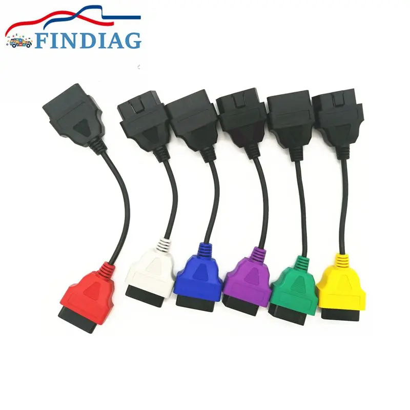 Newest 6 Color Auto OBD2 Connector Diagnostic Adapter Cable for FiatECUScan and Multiecuscan Fiat LANCIA | Автомобили и мотоциклы