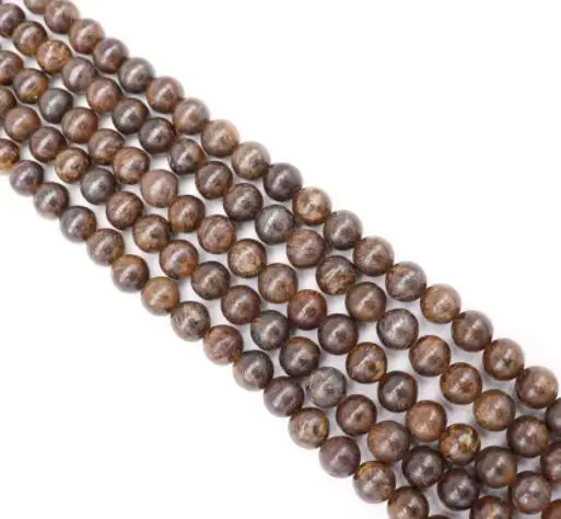 Natural Bronze ash Round Spacers Loose Beads For Jewelry Making DIY Bracelets Necklace Accessories |