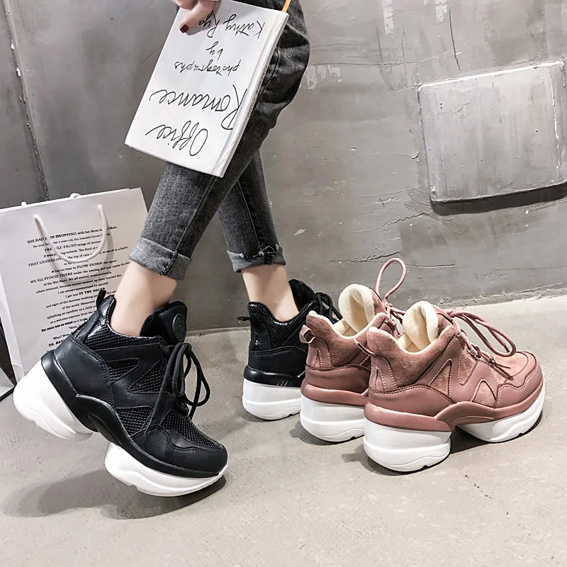 Fujin/зимние кроссовки из флиса и хлопка Модные плюшевые Прямая поставка