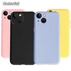 Силиконовый чехол для iPhone 13 Pro Max, модный однотонный мягкий чехол для телефона iPhone 13 Mini 13 Pro, чехол на бампер iPhone13