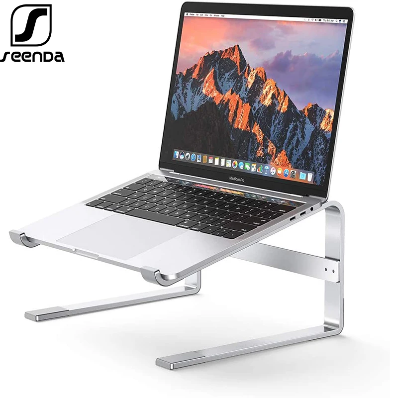 

SeenDa Ergonomic Laptop Stand for Desk Aluminum Laptop Riser Notebook Holder Support Compatible with 10-18" Laptops