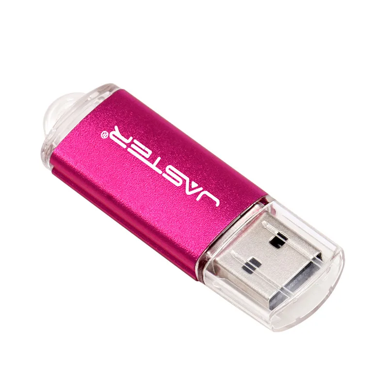 Pink JASTER мини-флеш-накопитель USB флэш-накопитель 4 ГБ 8 ГБ 16 ГБ 32 ГБ 64 Гб 128 ГБ Флешка металлический флеш-диск Usb 2,0 карта памяти USB - Цвет: Pink
