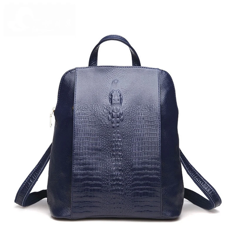 Многофункциональный рюкзак из натуральной кожи для мужчин и женщин повседневный