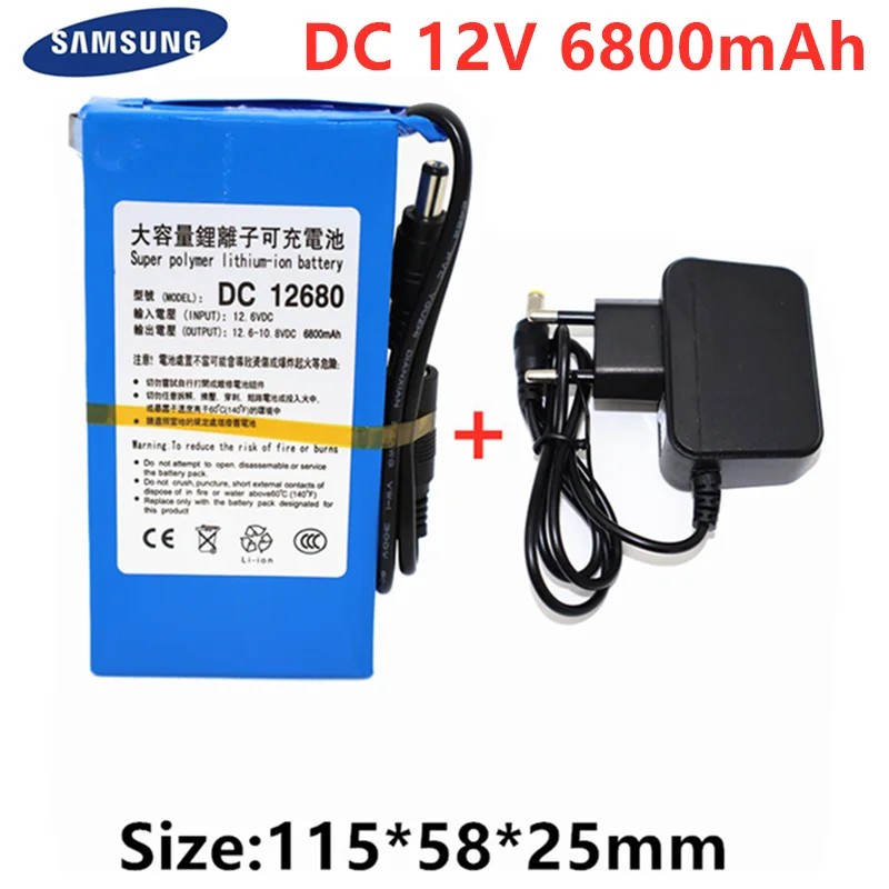 Новинка 100% перезаряжаемая литий-ионная аккумуляторная батарея высокой емкости 12