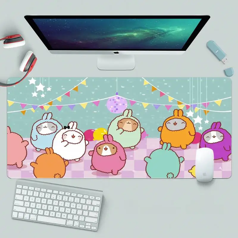 Японский Kawaii красивый коврик для мышки в стиле аниме XL Большой геймер клавиатура PC стол коврик Takuo планшетный компьютер коврик для мыши