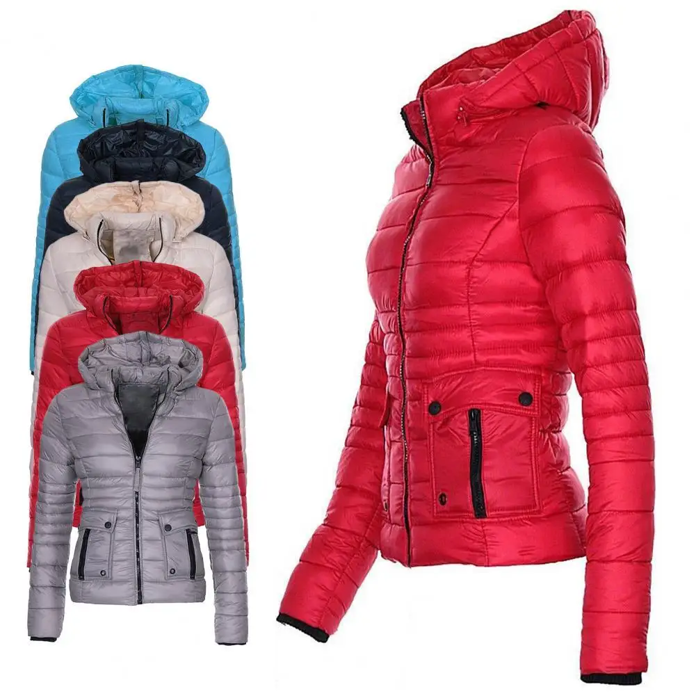 

Зимняя куртка, приятное для кожи зимнее пуховое пальто, мягкая быстросохнущая отличная износостойкая Женская куртка