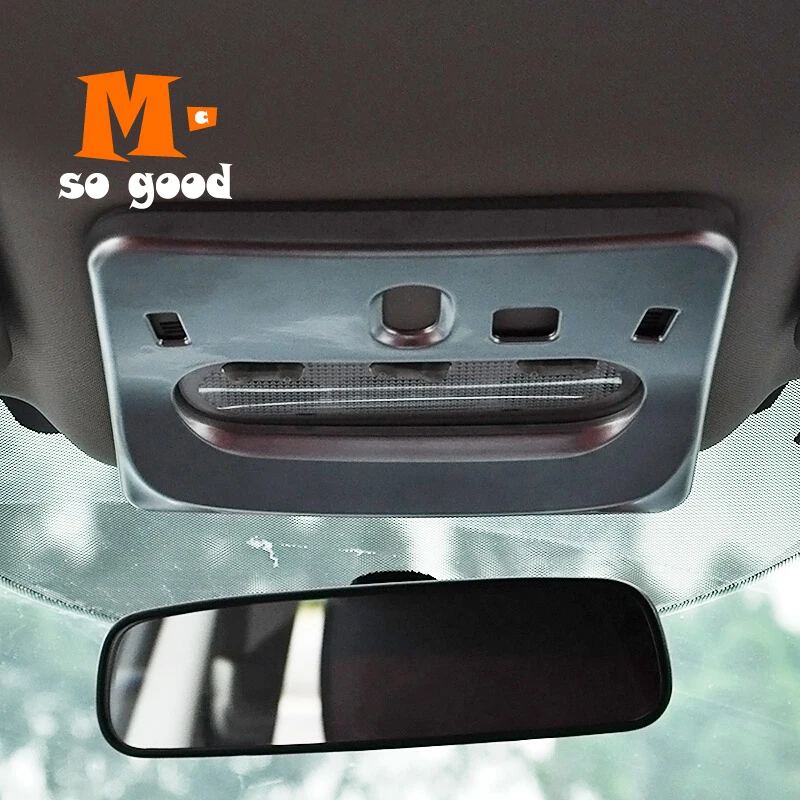 

ABS Matte for Nissan Qashqai J11 2014 15 16 17 2018 Car Interior Front Reading Light Lamp Decoration Frame Cover Trim Sticker