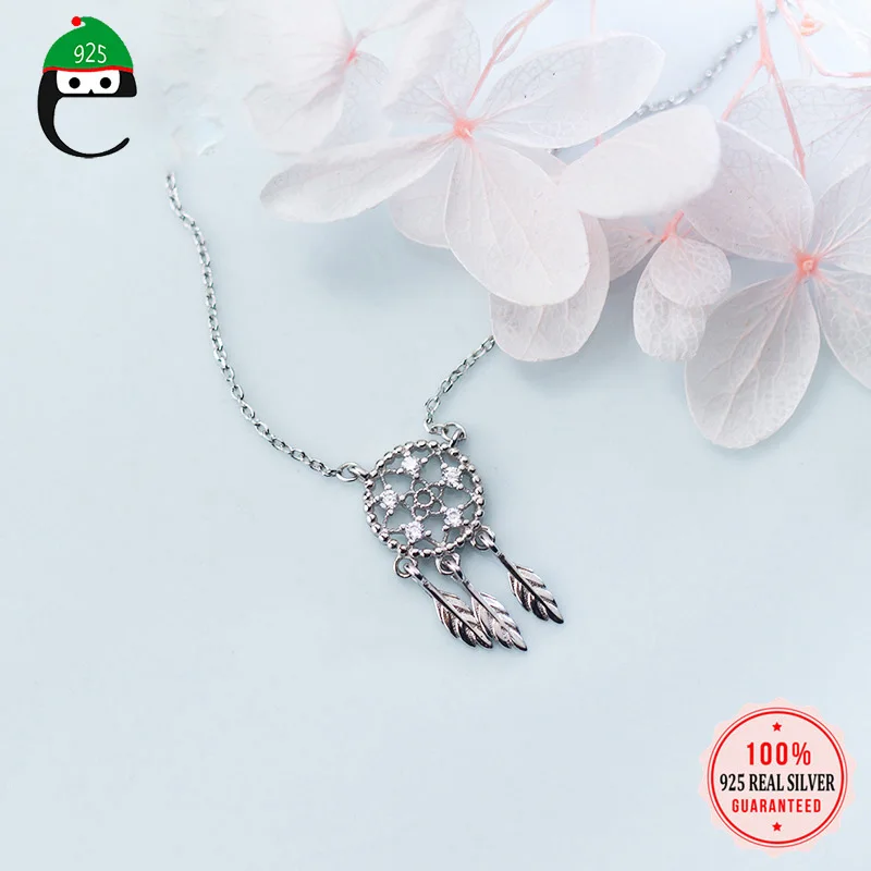 Цепочка женская из серебра 925 пробы с подвеской Ловец снов | Украшения и