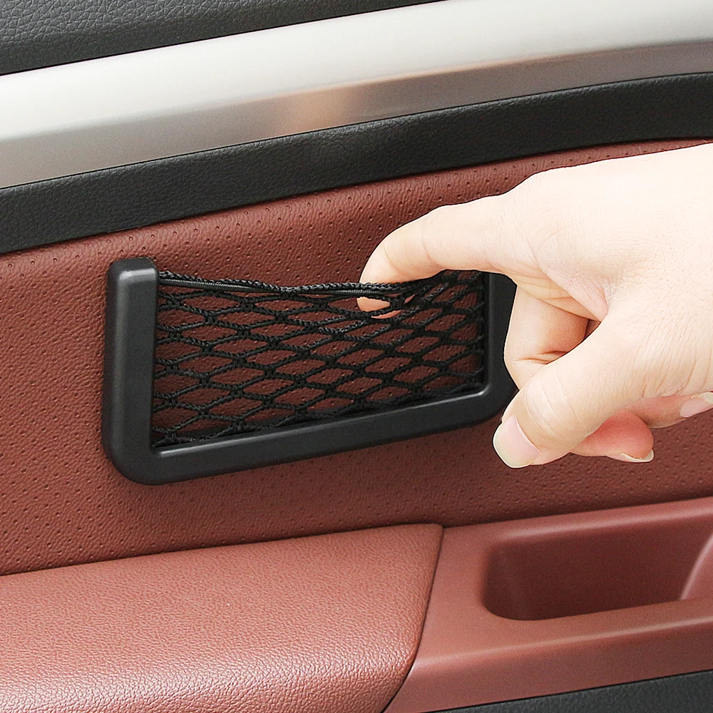 Car Organizer Storage Bag Net Pocket Accessories for Audi A4 A3 A6 C6 B7 B8 B5 Q5 Seat Leon Ibiza Skoda Fabia Superb |