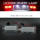 2 шт., светодиодные фонари для номерного знака Canbus для Ford MK2, MK3, MK4, MK5, MK6, Focus, Fiesta, Mondeo, Kuga, Galaxy 2006 г., C Max DA3