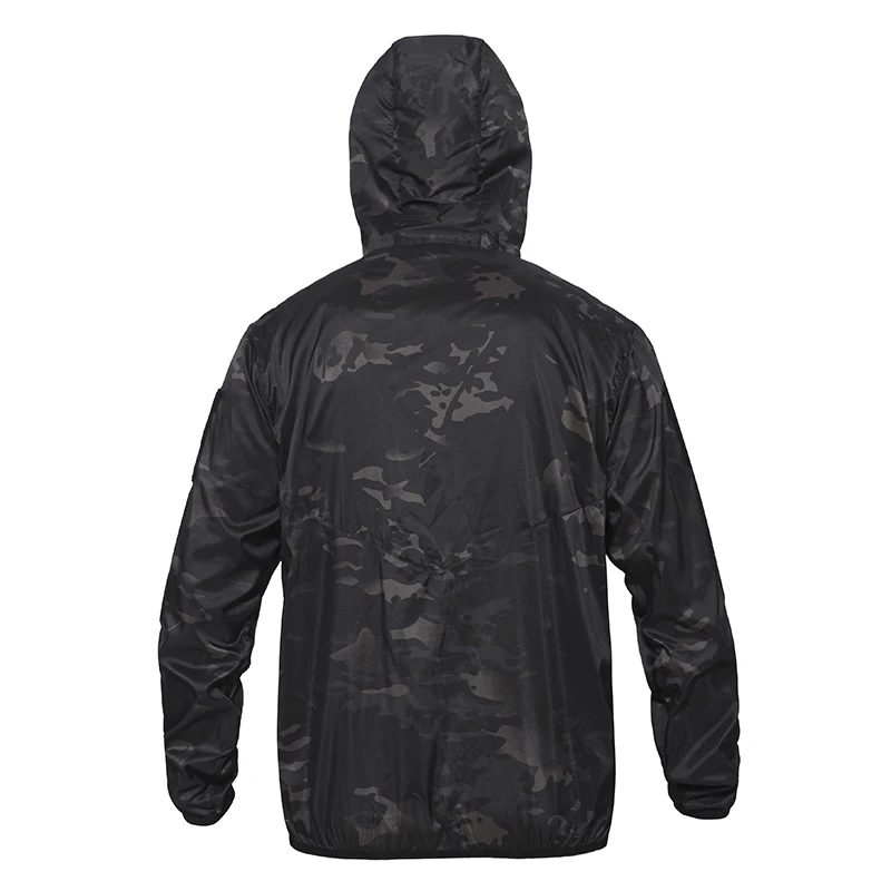Мужская тактическая куртка с капюшоном ультра светильник камуфляжной расцветки