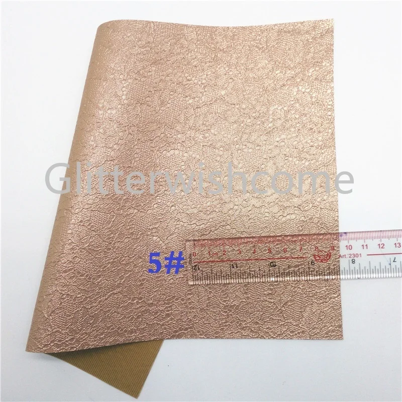 Glitterwishcome 21X29 см A4 размер винил для бантов кружево тиснение искусственная ткань, синтетическая искусственная кожа листы для бантов, GM608A