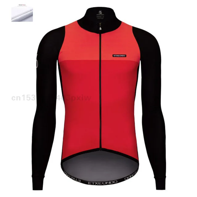 Зимние теплые флисовые вело Джерси для команды etxeondo Pro велосипедная одежда