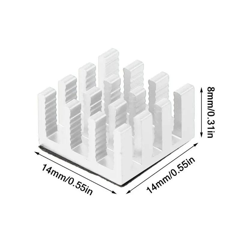

10PCS Aluminum Heatsink Heat Radiator Cooler for Electronic Chip Computer Heat Dissipation Cooling Pads