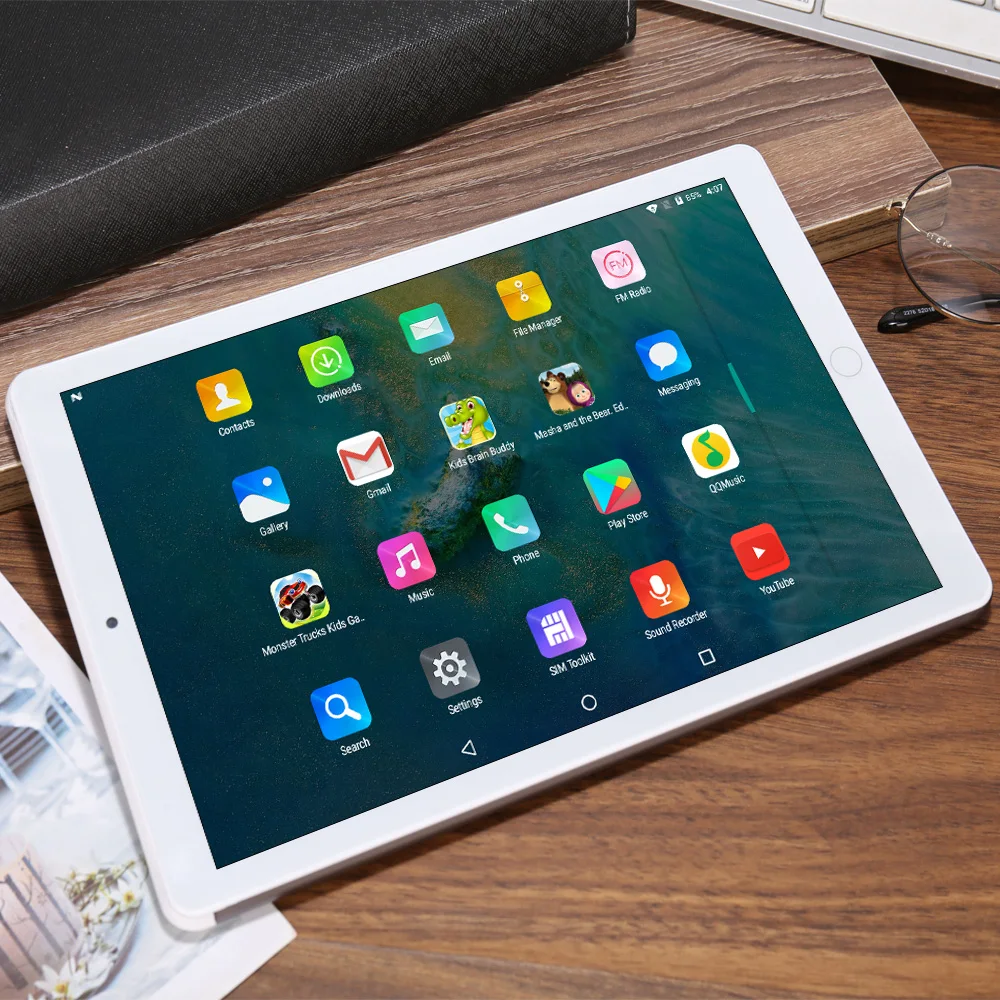 Планшет с 10 1 дюймовым дисплеем четырёхъядерным процессором Android 7 0 Google Play 3G Wi Fi GPS