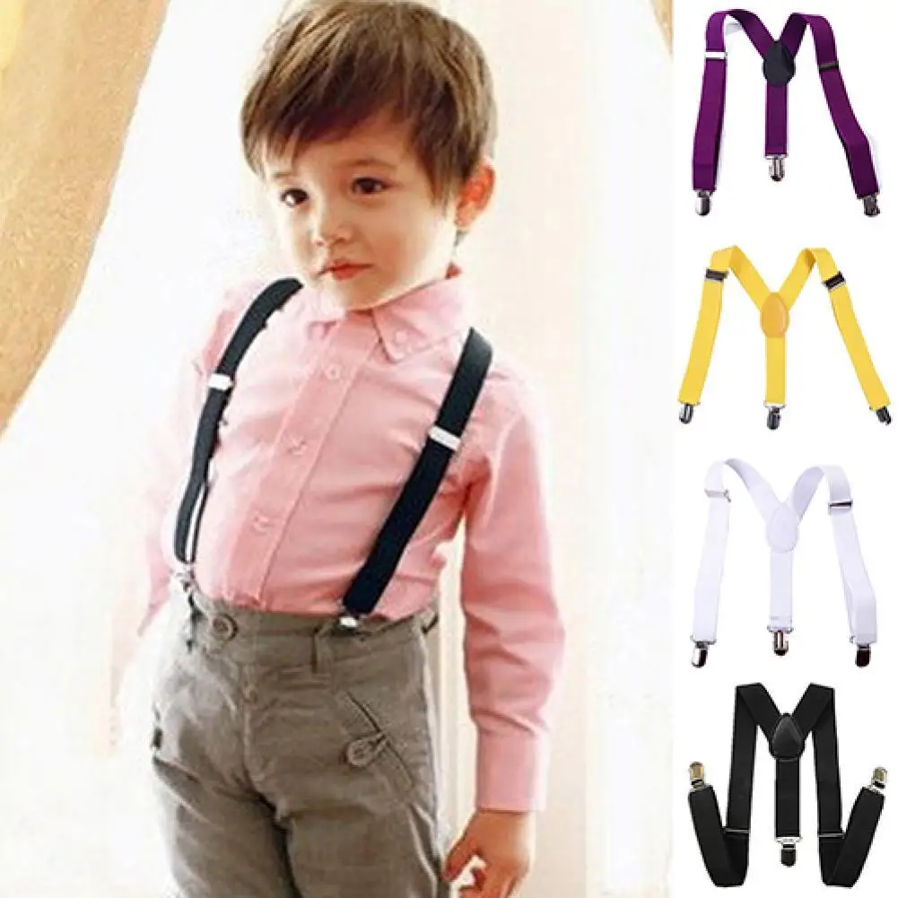 

Baby Girls Boys Fashion Adjustable Clipon Y-Back Child Elastic Suspenders