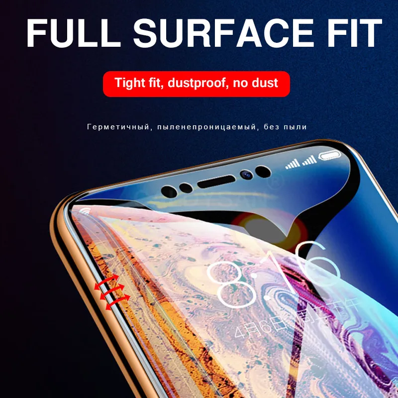 3 2 1 шт 20D полное покрытие Гидрогелевая пленка для iPhone 6 6s 7 8 Plus Защита экрана для iPhone X XR XS MAX защитная пленка не стекло