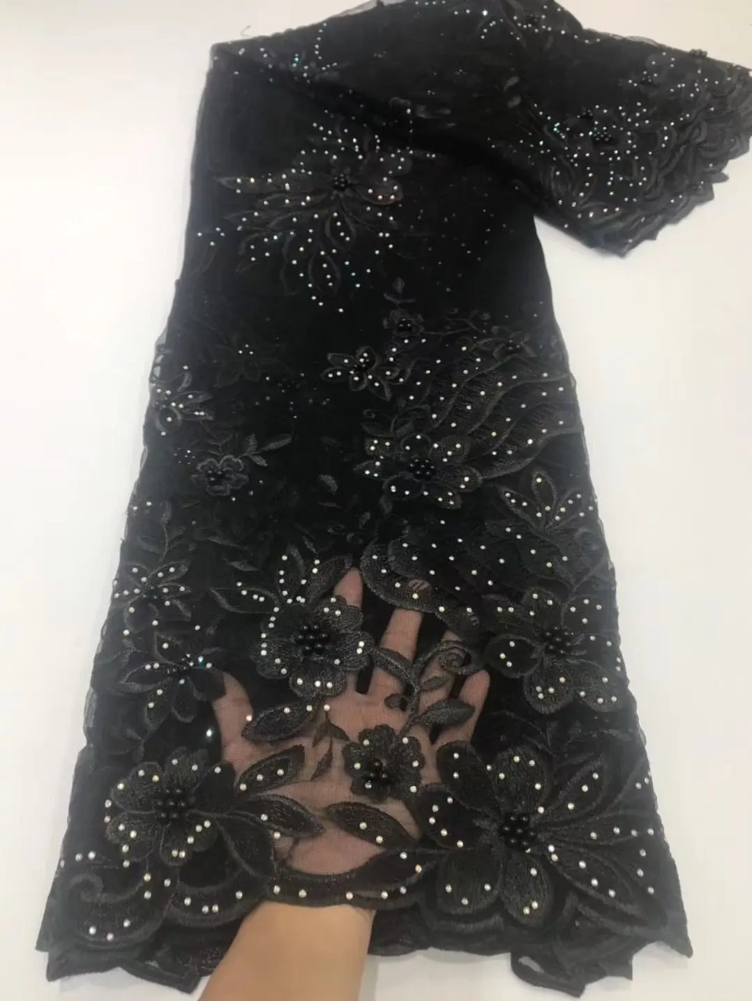 2022 Распродажа по самой низкой цене! Сетчатая кружевная ткань 3D африканские