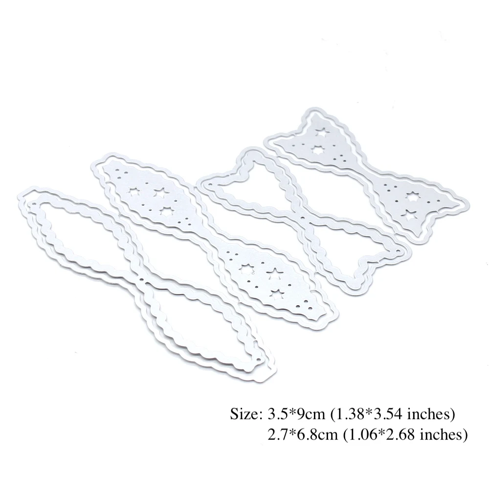 KSCRAFT рождественские пряничные банты для печенья металлические штампы трафареты