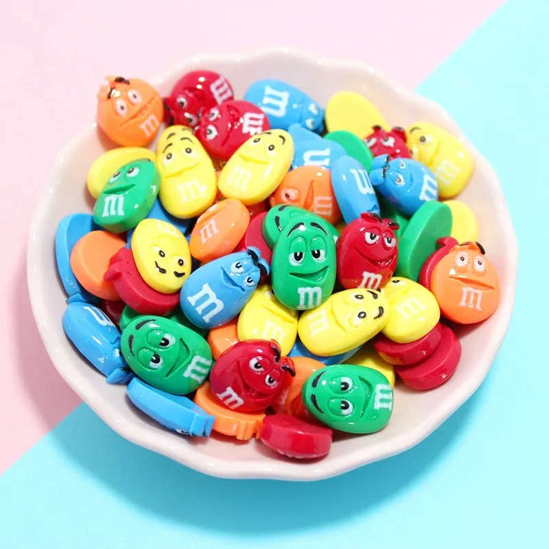 20 шт. кавайный кабошон с плоской задней стороной Искусственные пищевые конфеты