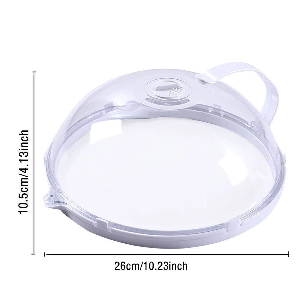 

Professional Microwave Food Anti-sputtering Cover With Handle Heat Resistant Lid For Microwave Food