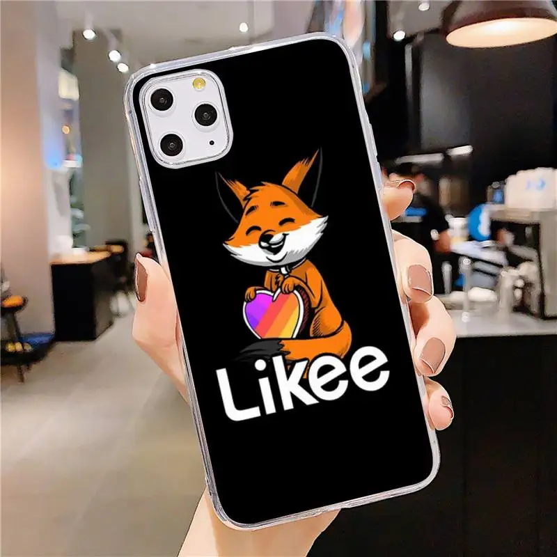 

Likee Funny cat bear love heart Phone Case Transparent soft For iphone 5 5s 5c se 6 6s 7 8 11 12 plus mini x xs xr pro max