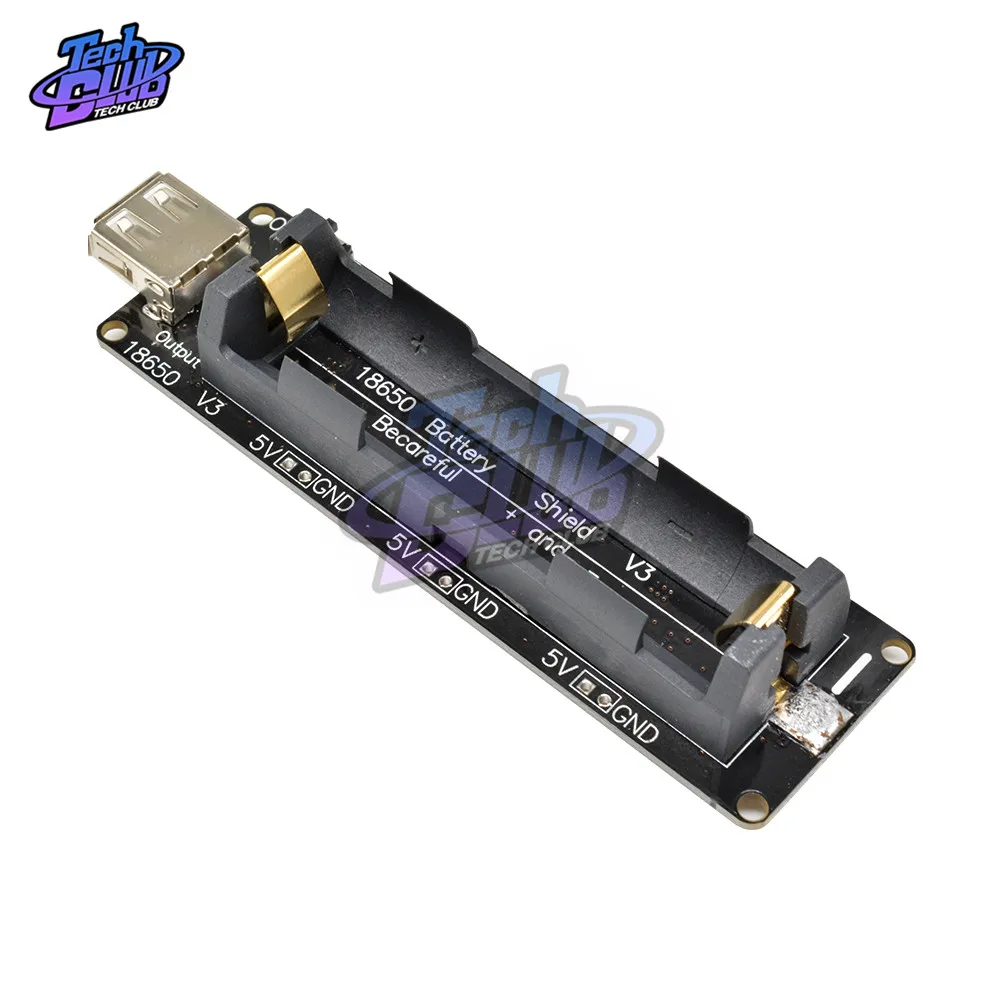 Держатель платы расширения литиевой батареи 18650 разъем Micro USB Type A для WEMOS ESP32 плата