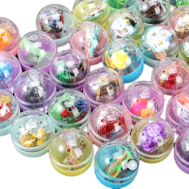 

Macaron 47mm*55mm Plastic Siamese Capsules Toy Balls With Different Toy Ramdom Mix For Vending Machine Funny egg
