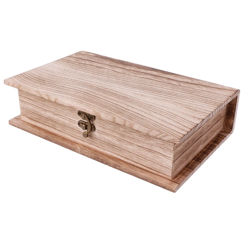 Деревянный навесной запирающийся ящик для хранения ювелирных изделий чехол Crfats