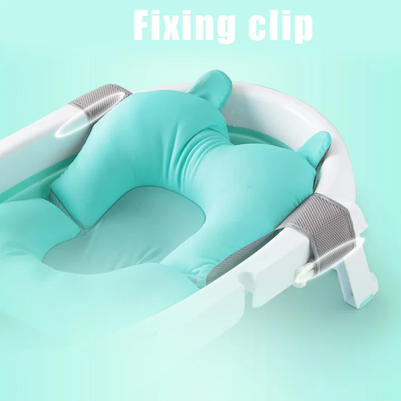 Мягкая подушка для ванны с регулируемой пряжкой новорожденных|Подушки ванной| |