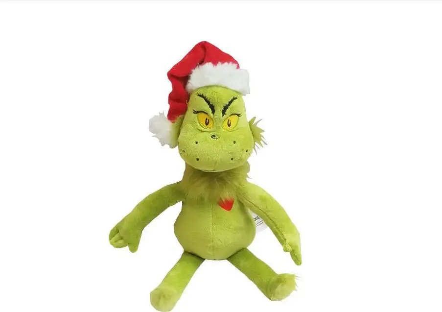 15 "hoge kwaliteit oorsprong Dr Seuss Hoe de Grinch Stole Christmas met Santa Hoed Pluche Xmas Gevulde Knuffel kinderen