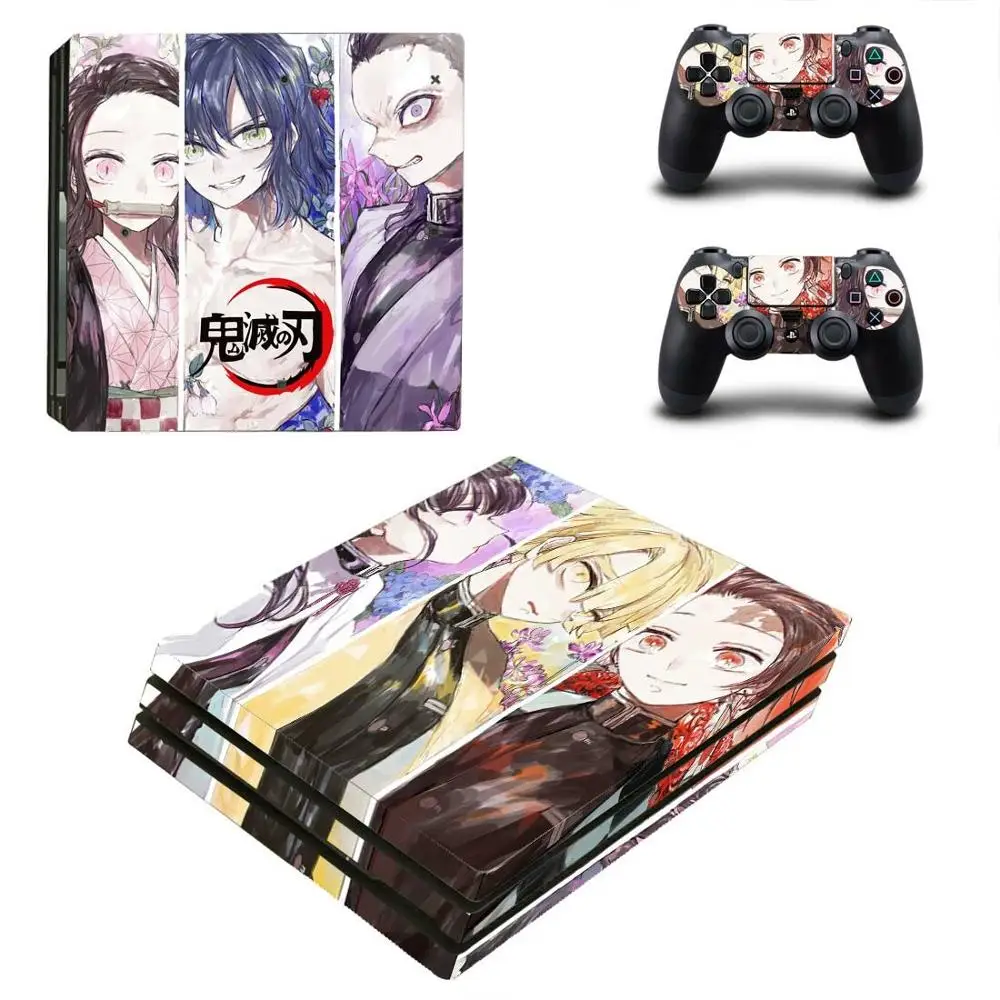 PS4 Pro наклейка s Demon Slayer: Kimetsu no Yaiba PS 4 Виниловая для консоли и контроллера playstation |