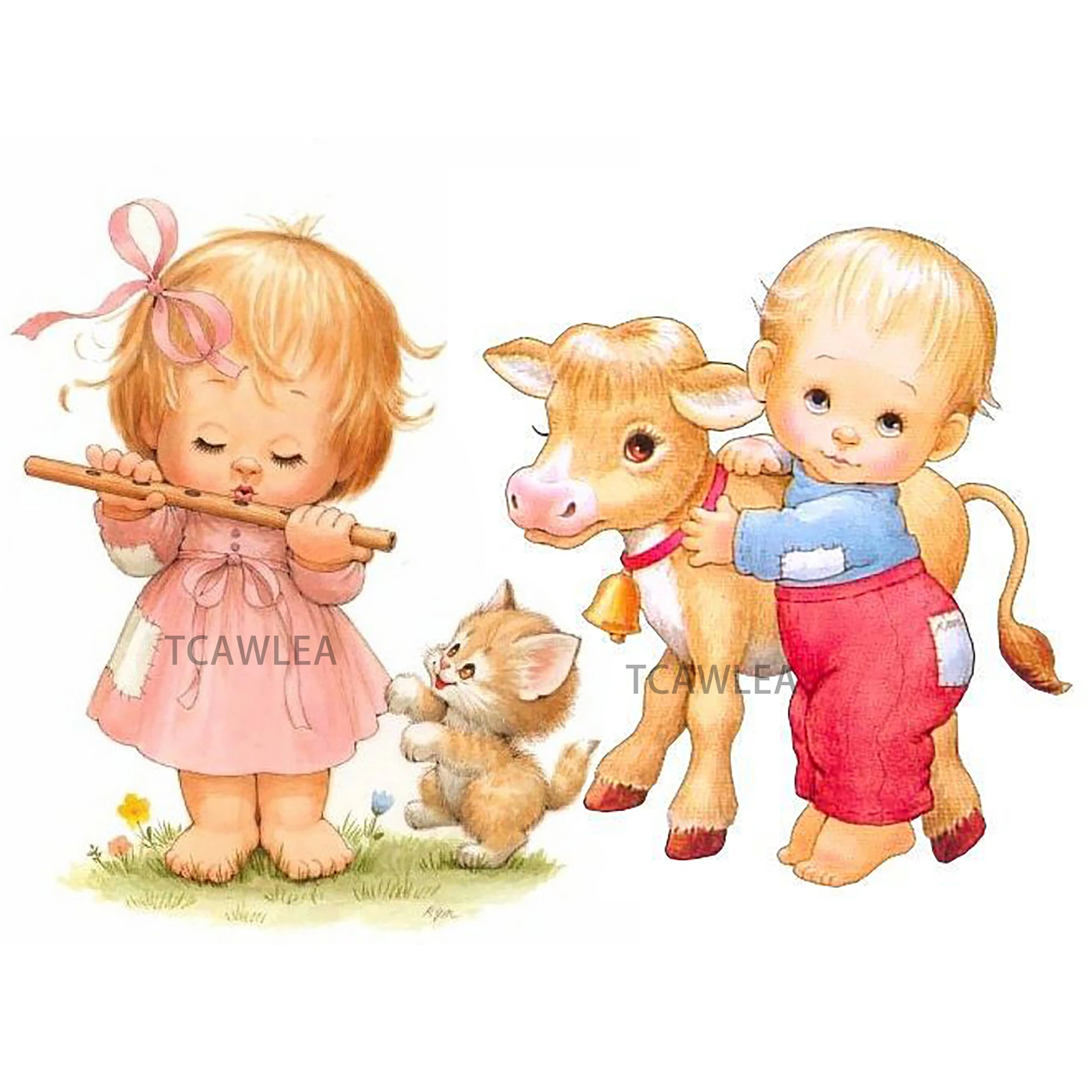 Lovely Animal with Boy and Girl Metal Cutting Dies Human Doll Cutting Dies for DIY Craft Scrapbooking Cards Decorative 2020