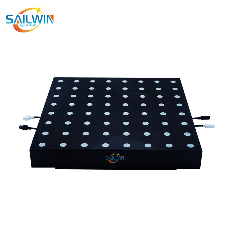 Интерактивный светодиодный танцевальный пол 8*8 64 RGB 3 в 1 SMD5050 Pixel для свадьбы