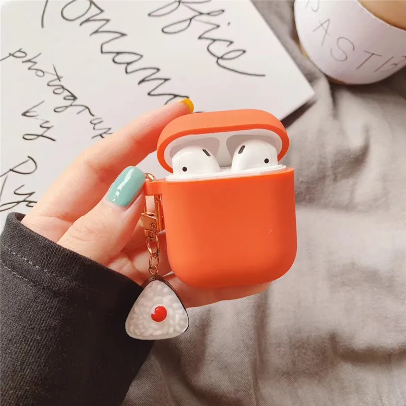 Мягкий силиконовый чехол для AirPods милый мультяшный защитный Apple беспроводная