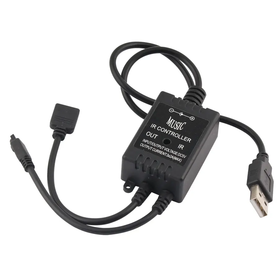 5 в музыка IR RGB USB контроллер 20 клавиш голосовой звуковой датчик практичные