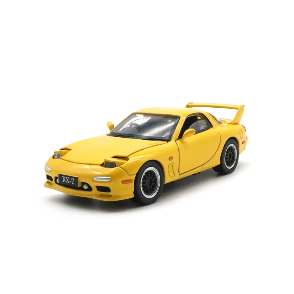1/32 MAZDA RX 7 гоночный автомобиль JKM литые игрушечные модели для детей звуковой