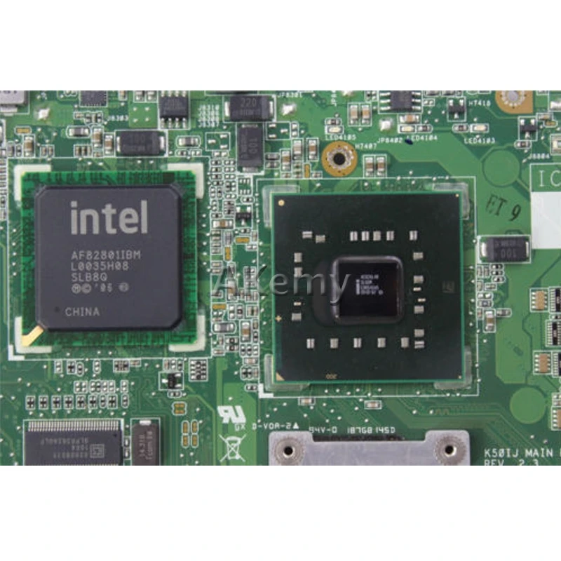 

Akemy K40IJ Laptop motherboard For Asus K40IJ K50IJ K60IJ X5DIJ K40AB K50AB K40 K50 Test original mainboard